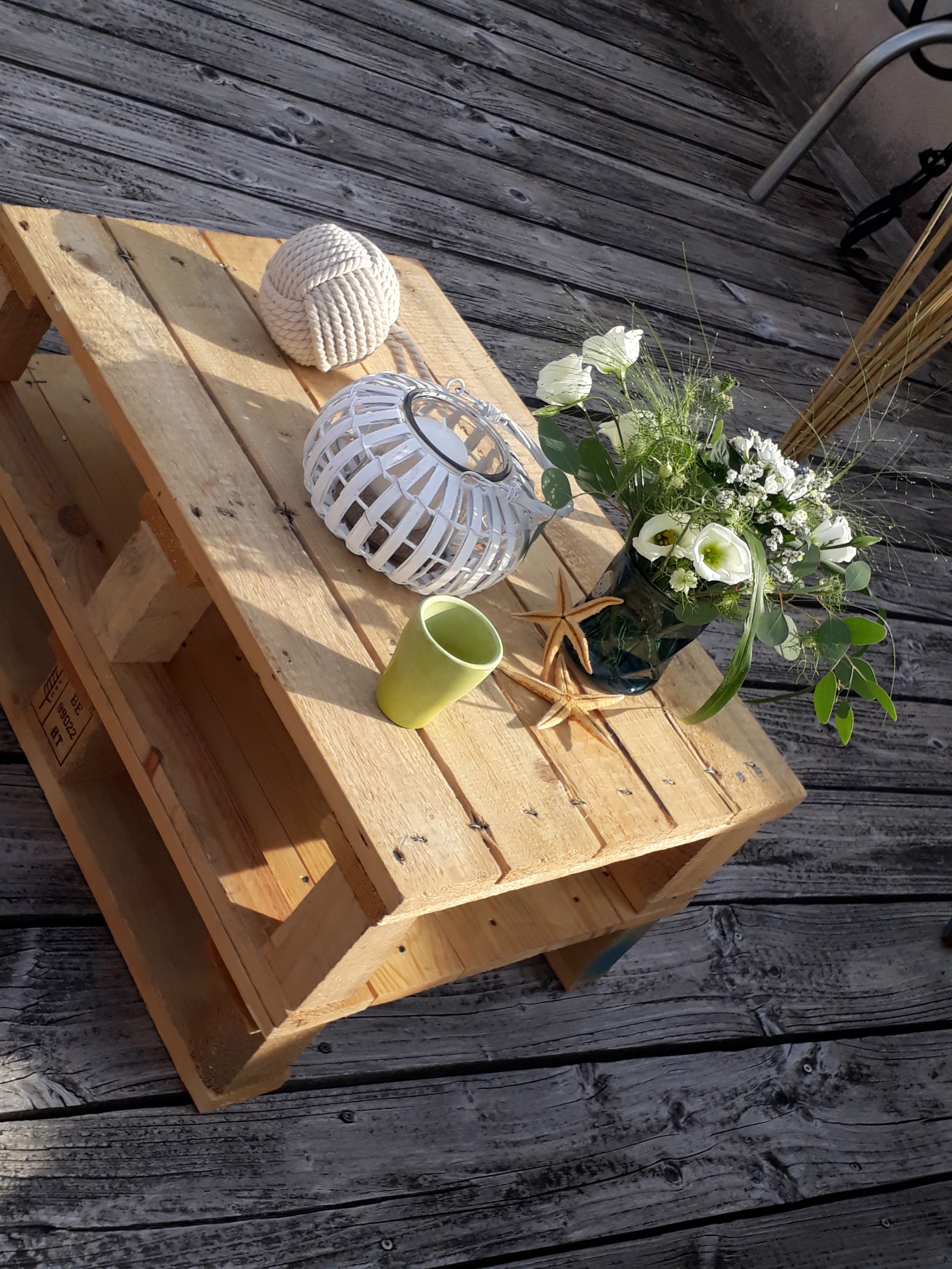 Table basse en palette