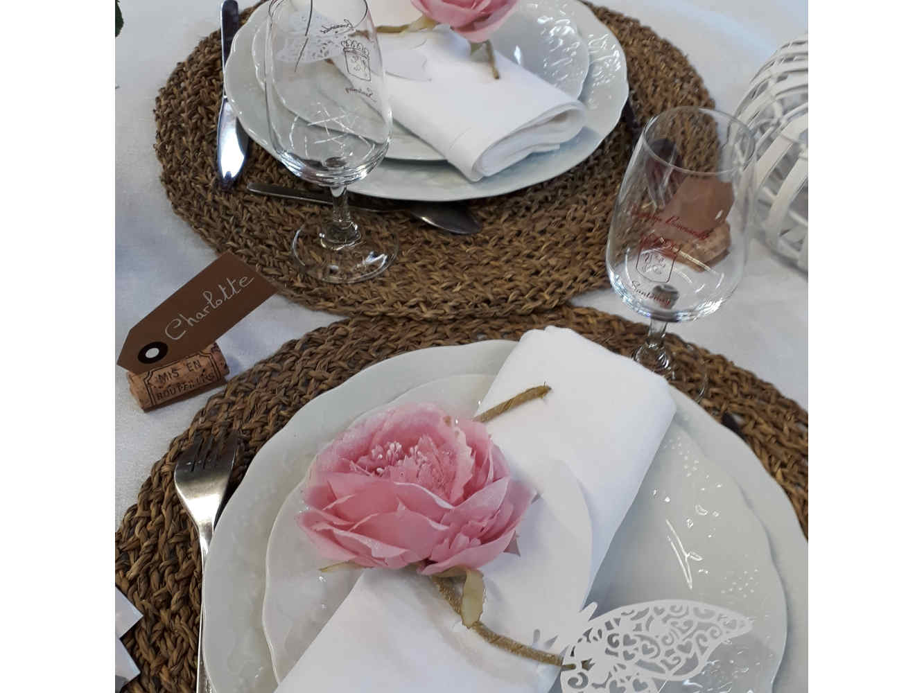 Table champêtre chic aux Journées Gourmandes de Saulieu 2018, thème bord de mer